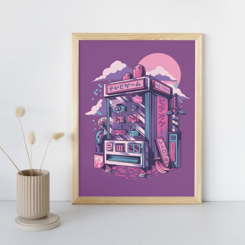 Japanese Poster - Retro Gaming A3