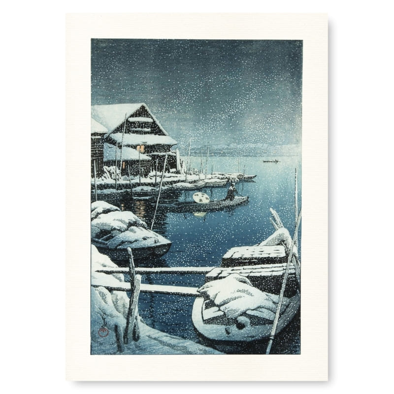 Japanese Poster - Snow at Mukojima A3