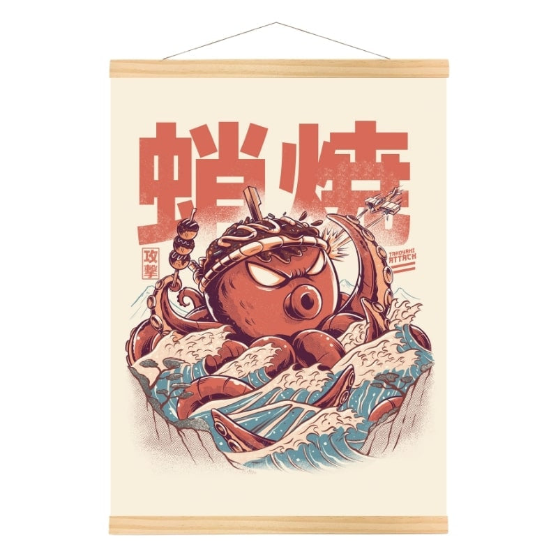 Japanese Poster - Takoyaki Attack A3