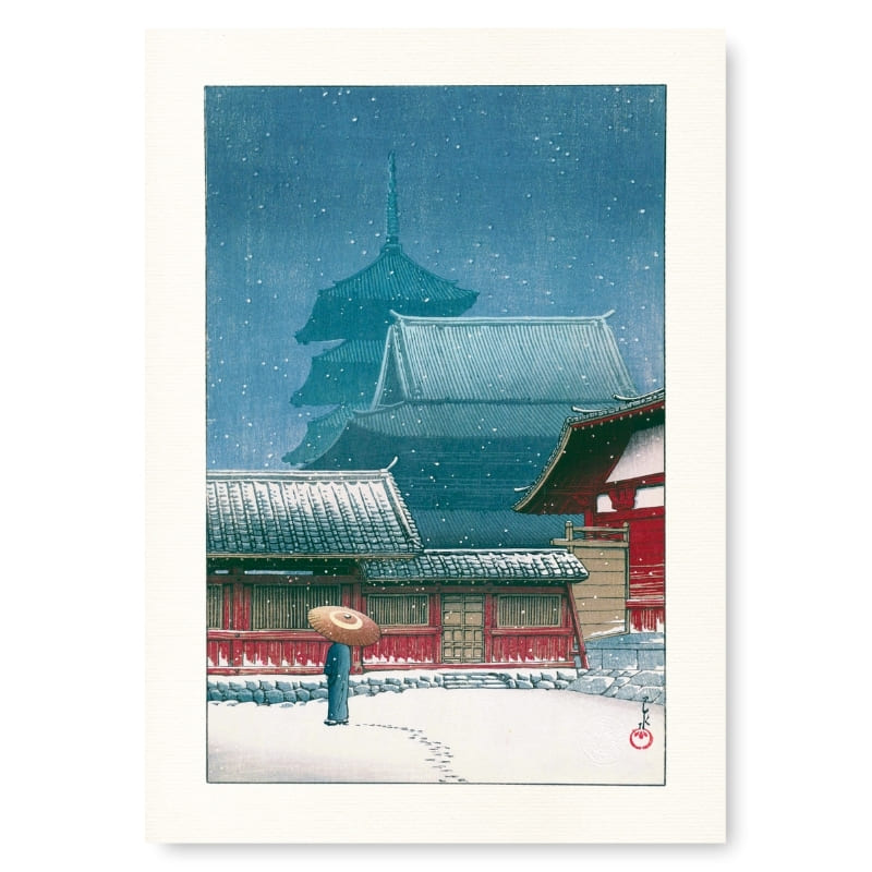 Japanese Poster - Tennoji Temple A3