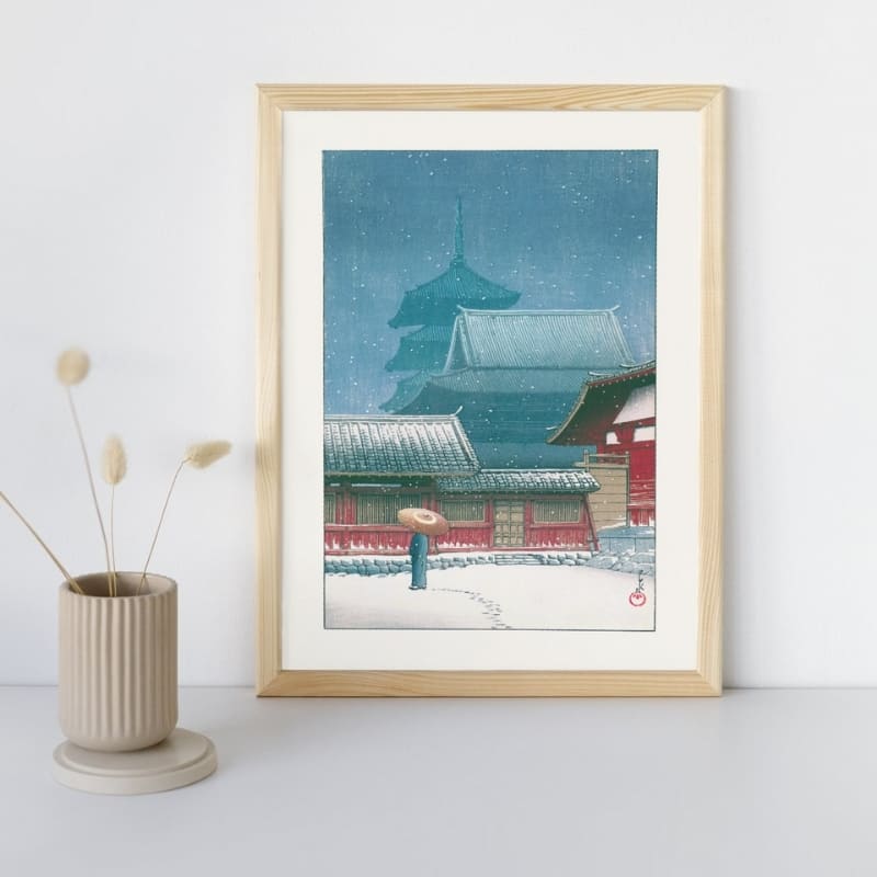 Japanese Poster - Tennoji Temple A3