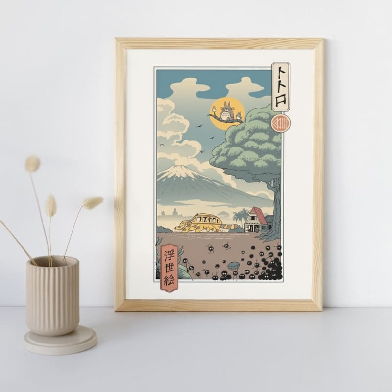 Japanese Poster - Ukiyo-e Forest Guardians A3