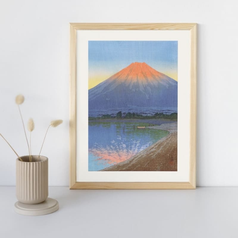 Japanese Poster - Yamanaka Lake A3