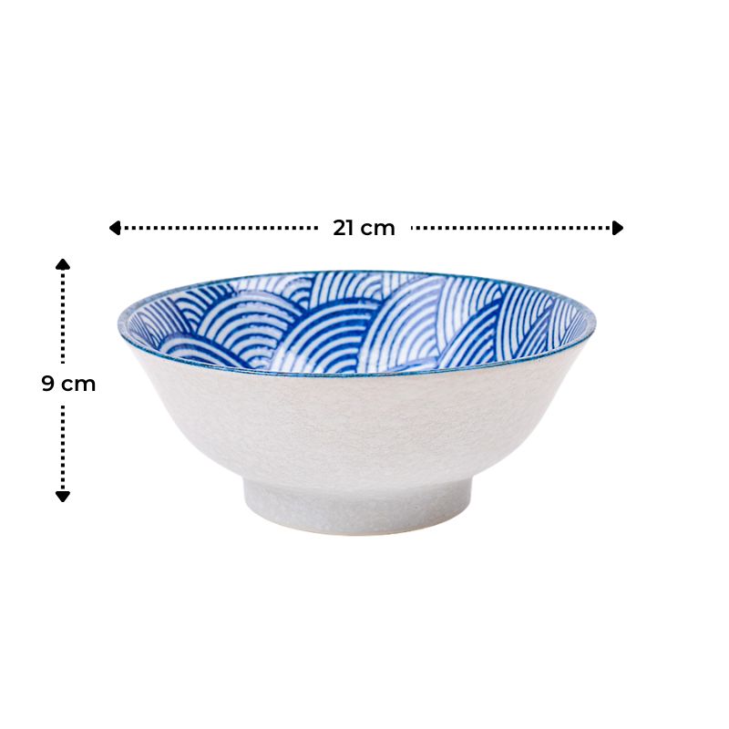 Japanese Ramen Bowl - Seigaiha