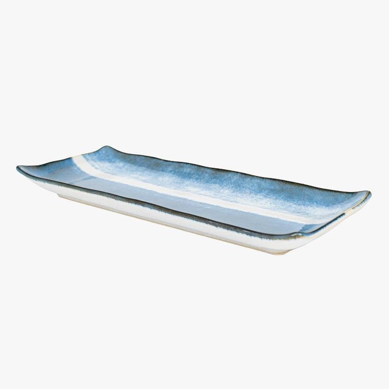 Japanese Rectangular Plate – Blue