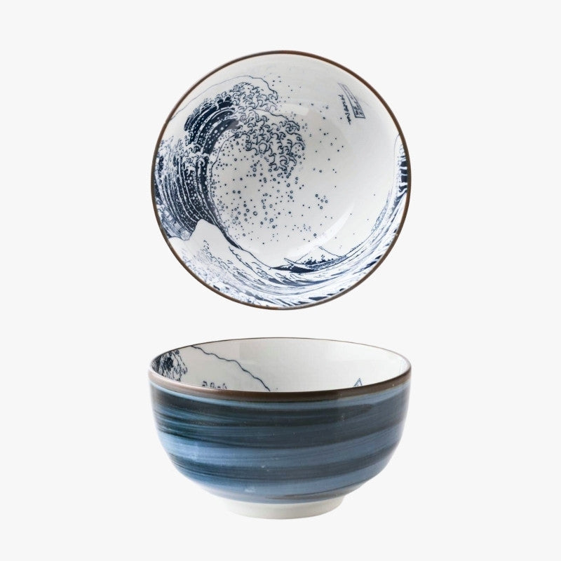 Japanese Round Plate – Hokusai