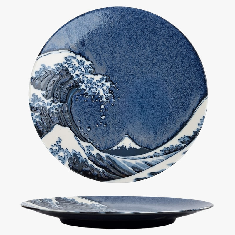 Japanese Round Plate – Kanagawa