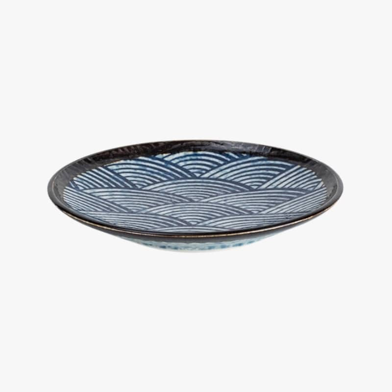 Japanese Round Plate - Nami