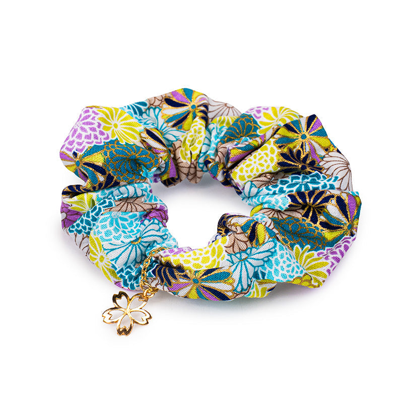 Japanese Scrunchie - Blue