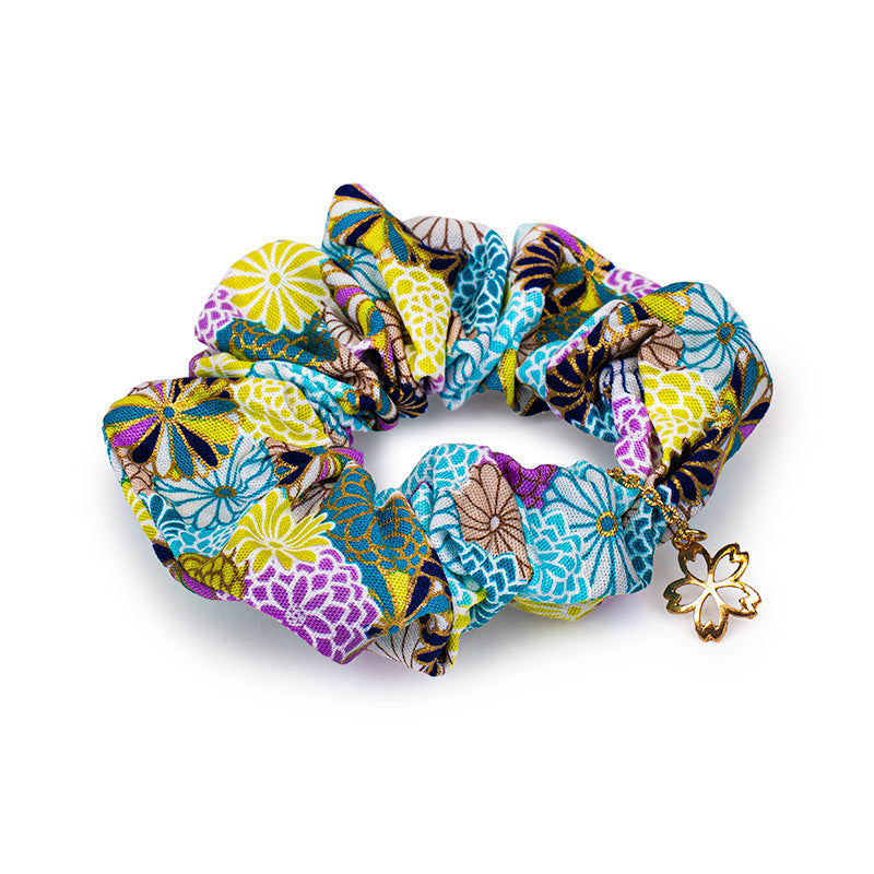Japanese Scrunchie - Blue