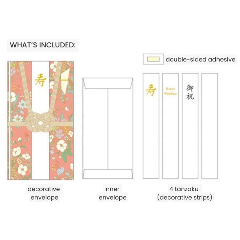 Japanese Shugi-Bukuro Envelope – Pink Floral