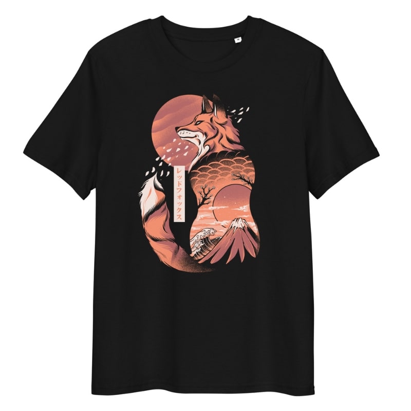 Japanese Style T-Shirt - Fox S