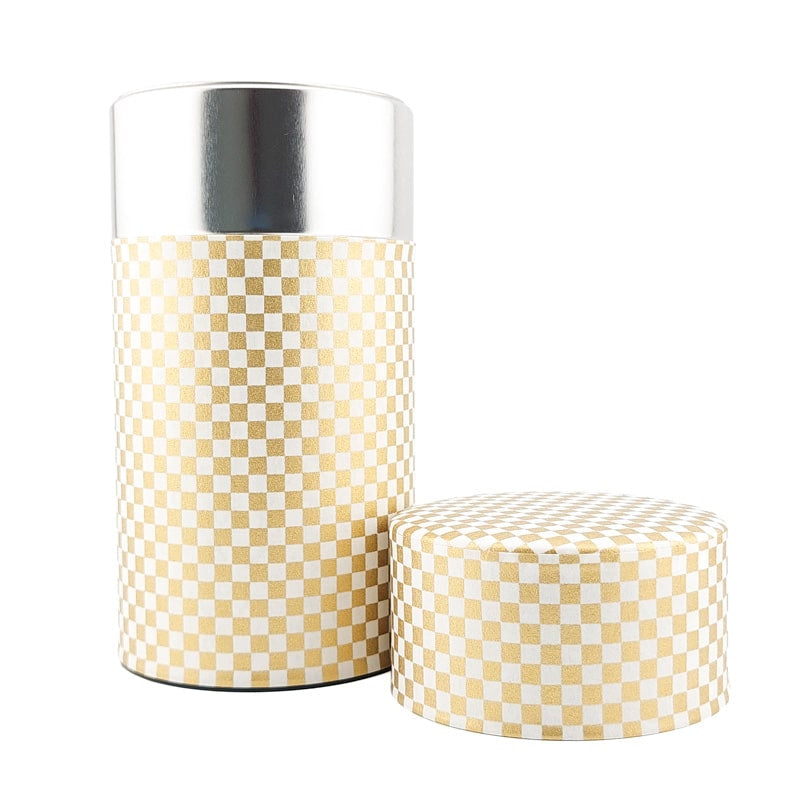 Japanese Tea Box - Golden Checkerboard