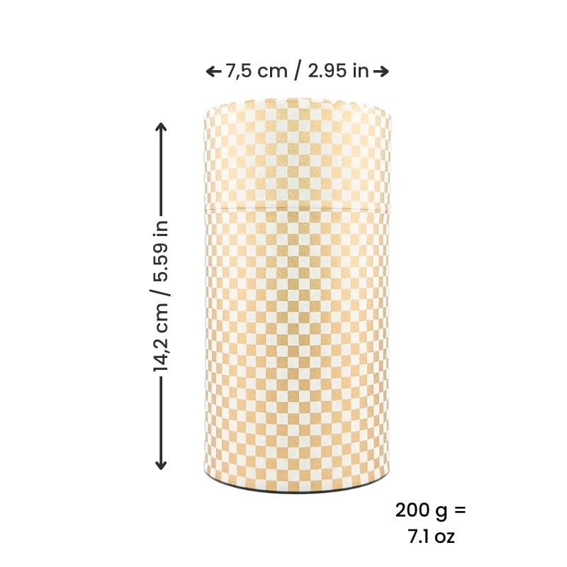 Japanese Tea Box - Golden Checkerboard