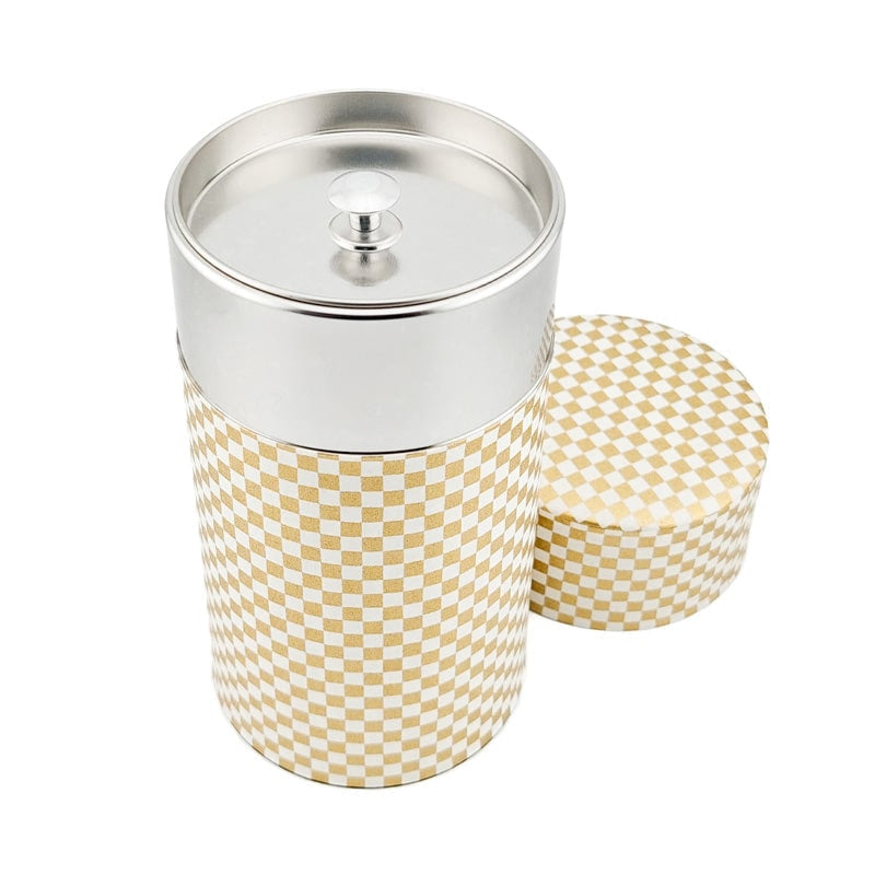 Japanese Tea Box - Golden Checkerboard