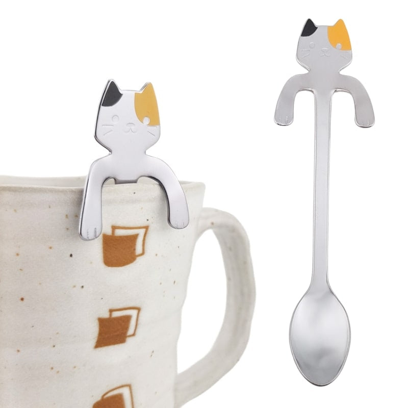Japanese Tea Spoon - Neko Cat