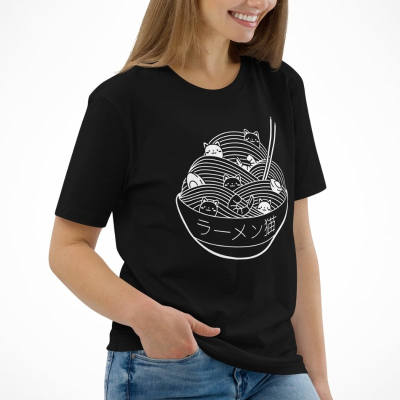 Japanese Tee Shirt - Bowl of Kittens