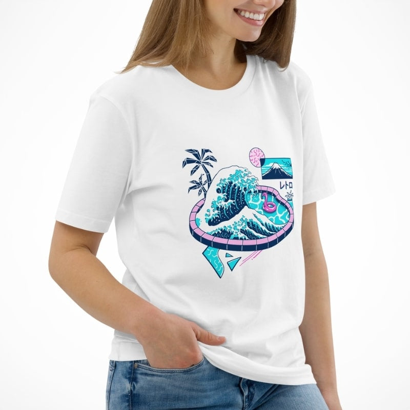 Japanese Tee Shirt - The Great Pool off Kanagawa