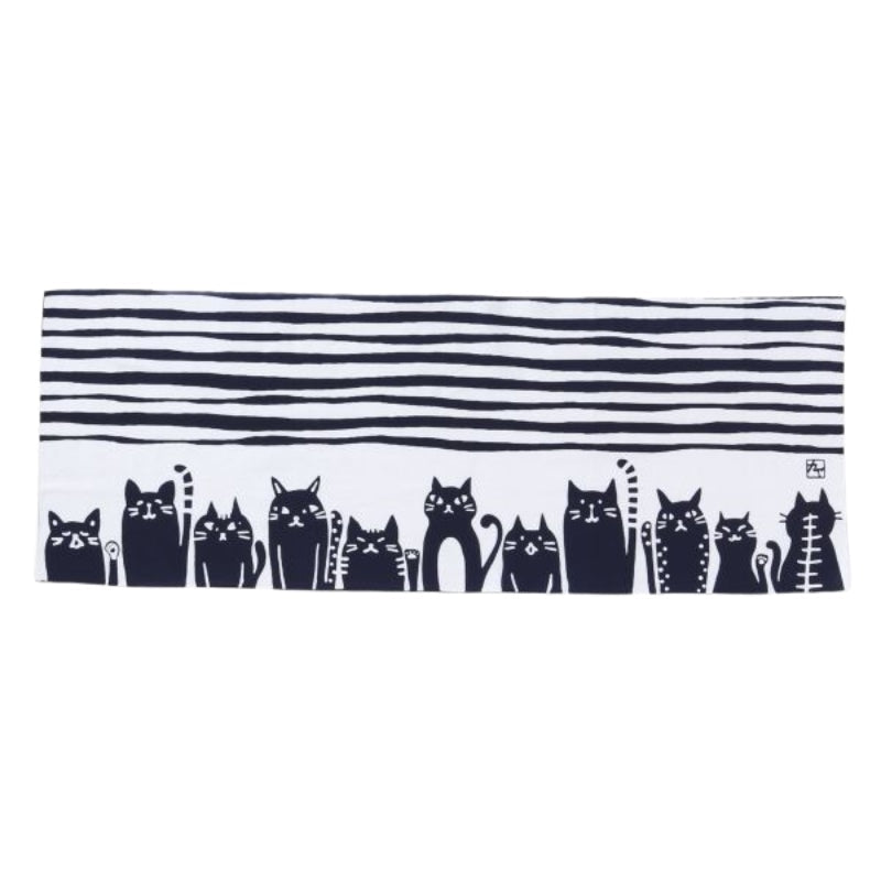 Japanese Tenugui - Cats