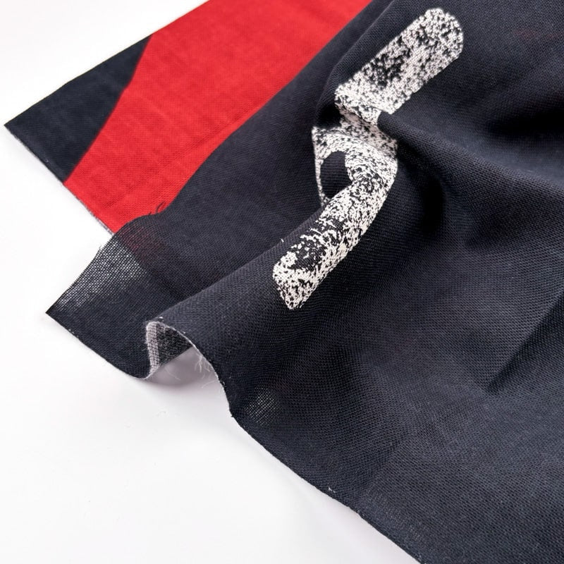Japanese Tenugui - Fuji Red