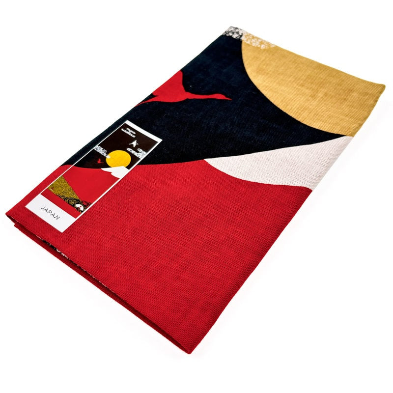 Japanese Tenugui - Fuji Red