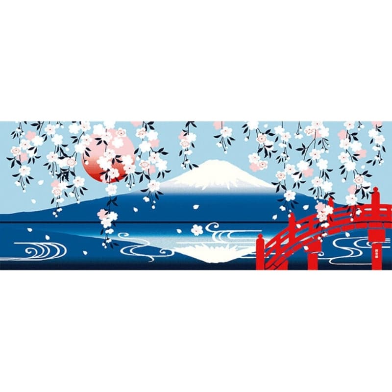 Japanese Tenugui – Fuji Sakura