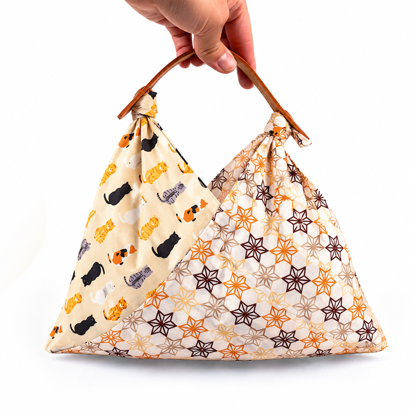 Japanese Tie Bag Azuma Bukuro Cats