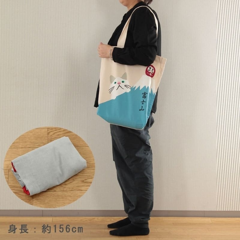 Japanese Tote Bag – Fuji Neko Daruma