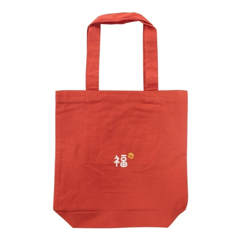 Japanese Tote Bag – Red Maneki Neko Shōfuku