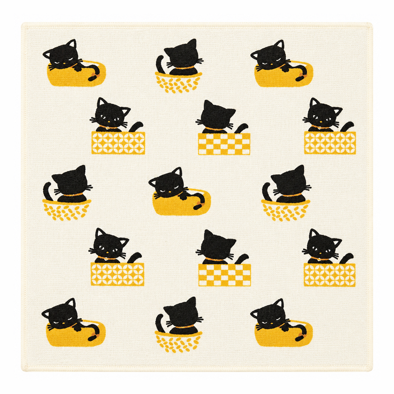 Japanese Towel - Black Cat