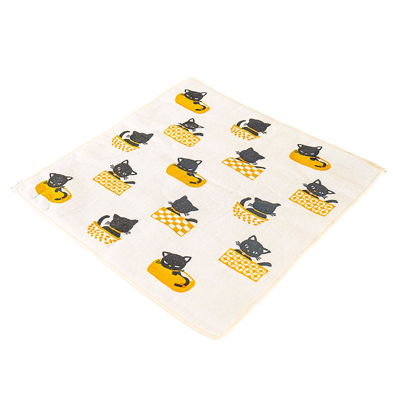 Japanese Towel - Black Cat