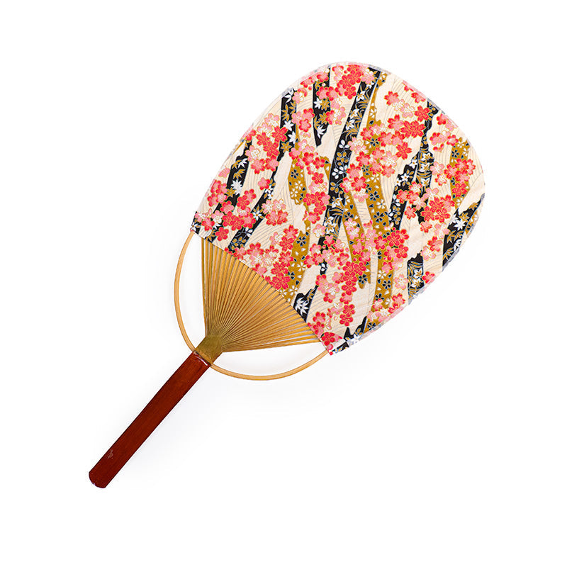 Japanese Uchiwa Fan Washi Hana