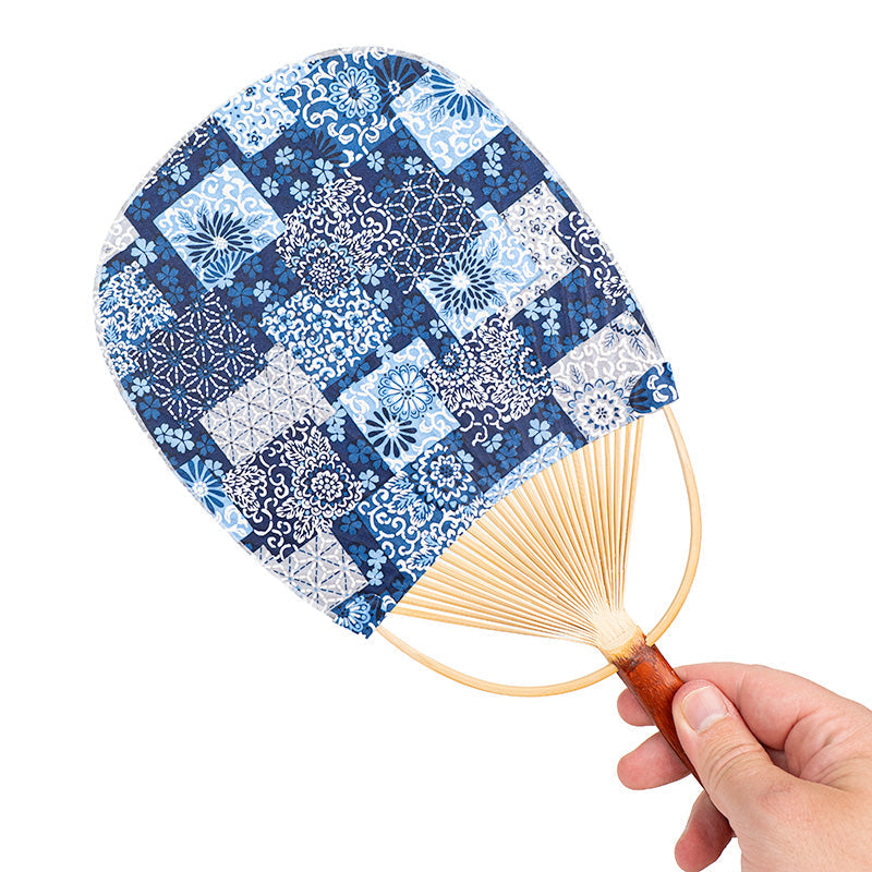 Japanese Uchiwa Fan - Washi Indigo