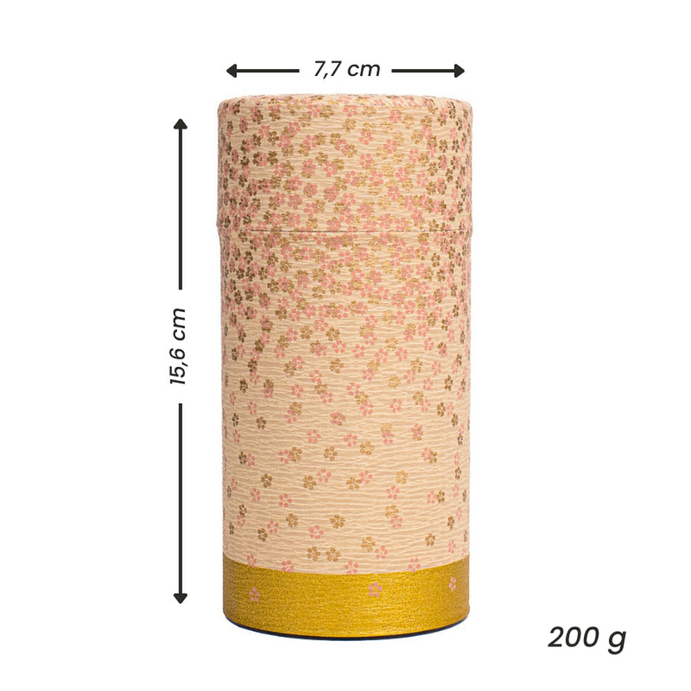 Japanese Washi Tea Caddy - Hanazono Pink