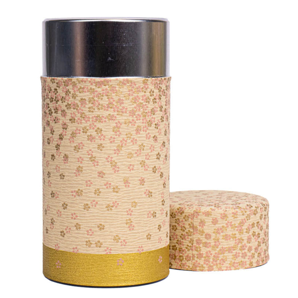 Japanese Washi Tea Caddy - Hanazono Pink