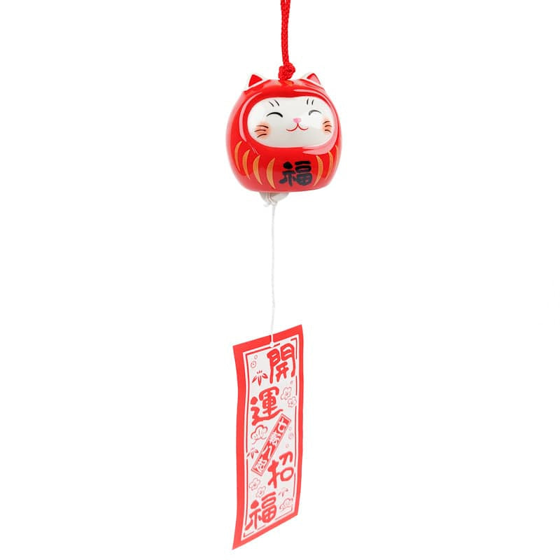 Japanese Wind Chime - Neko Daruma