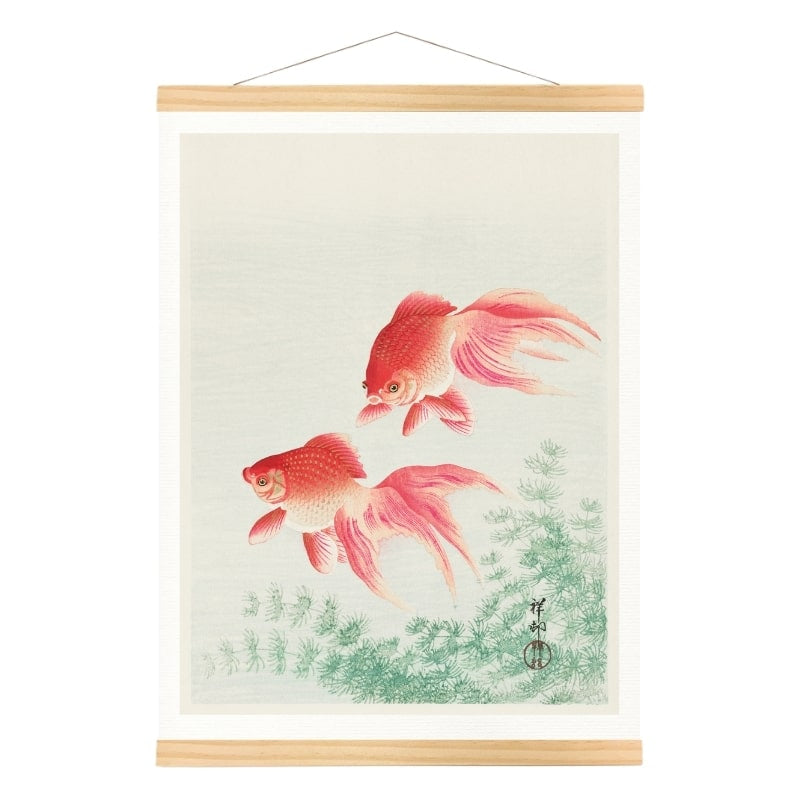 Japanese Woodblock Print - Goldfish A3