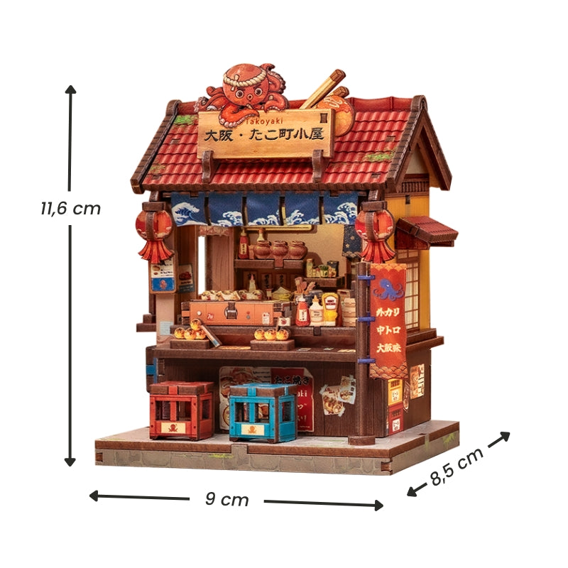 Japanese Wooden Mini House Osaka Takoyaki