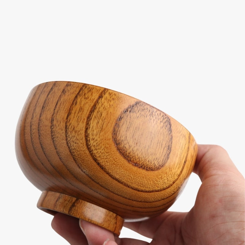 Japanese Wooden Soup Bowl