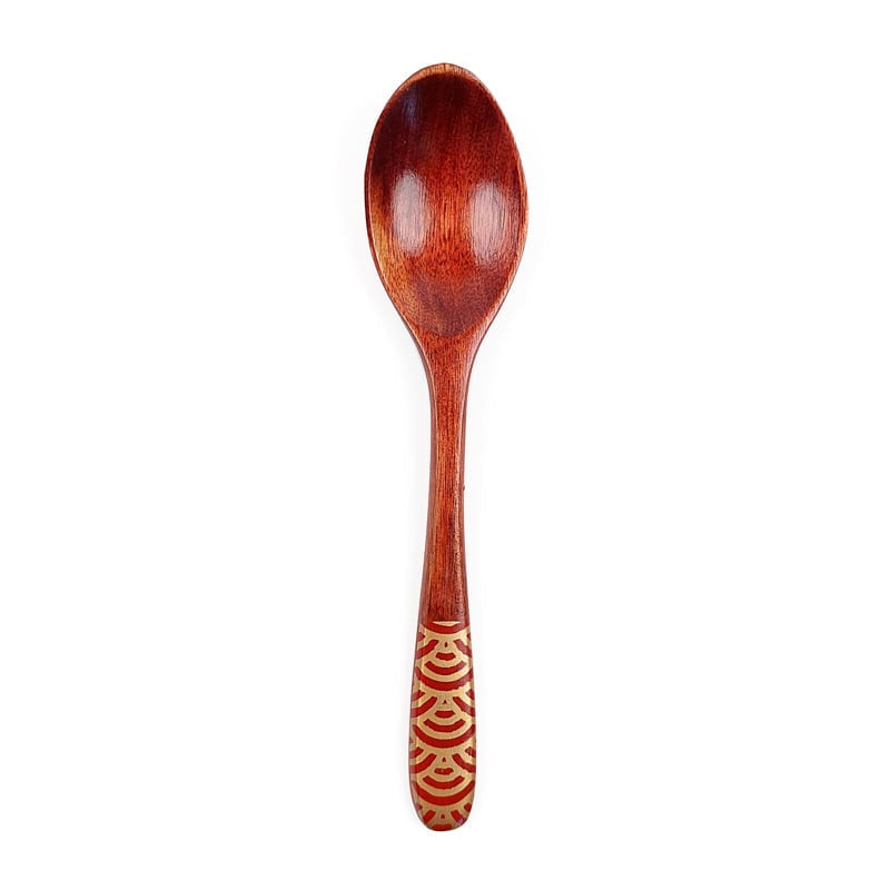 Japanese Wooden Tea Spoon - Red
