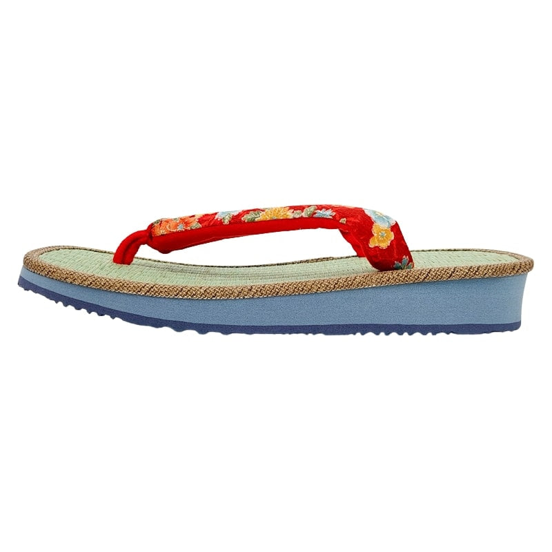 Japanese Zori for Women - Akai Hanao