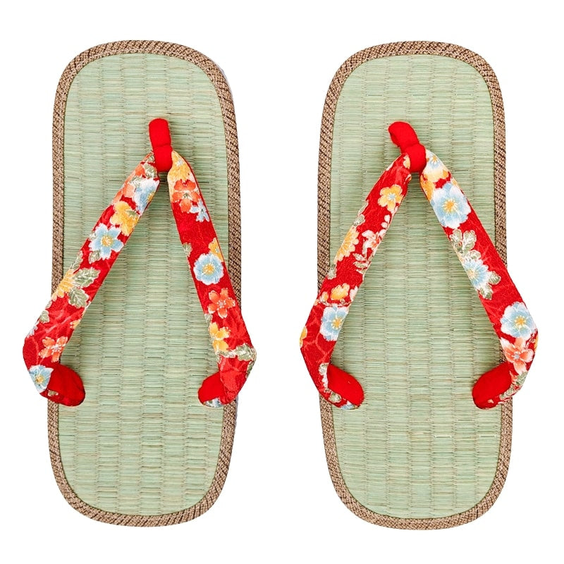 Japanese Zori for Women - Akai Hanao M