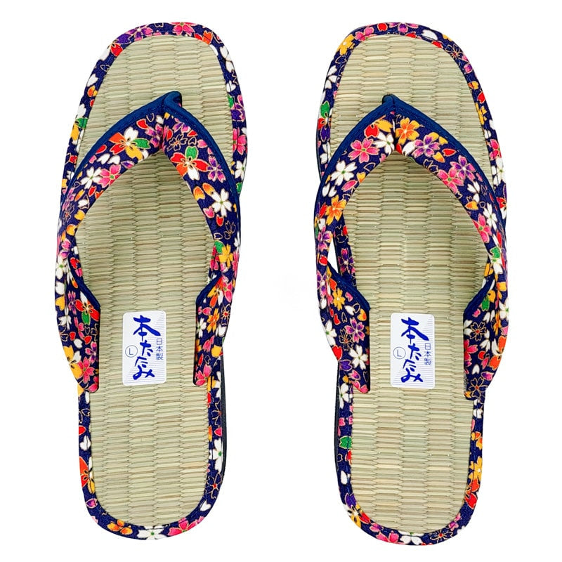 Japanese Zori Slippers - Sakura Blue EU 35 - 37