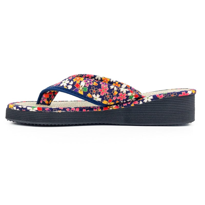 Japanese Zori Slippers - Sakura Blue EU 35 - 37