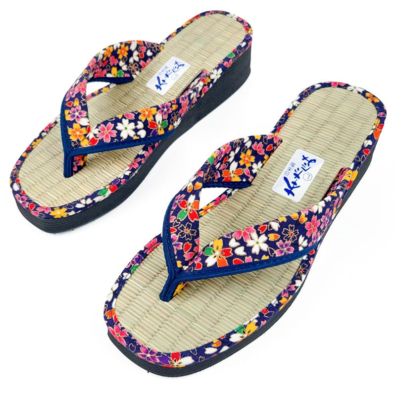 Japanese Zori Slippers - Sakura Blue EU 35 - 37