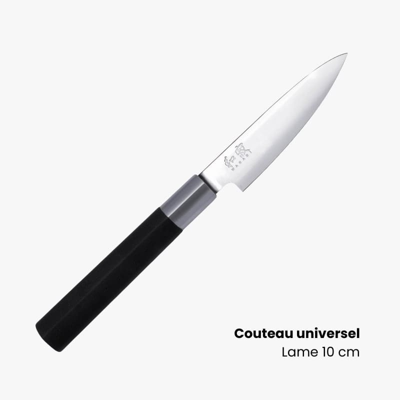 KAI Wasabi Black Knife Set – 5-Piece in Case