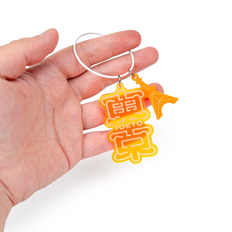 Keychain - Tokyo Neon Orange