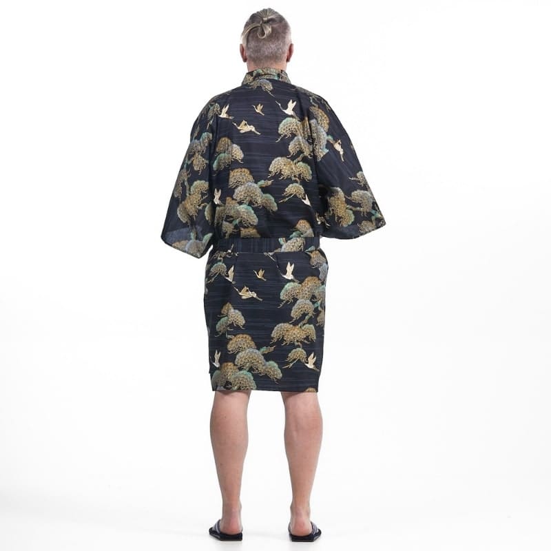 Kimono Happi Homme Grue & Pin - Taille unique