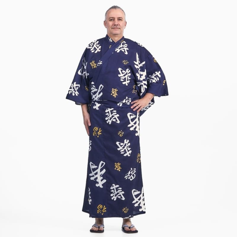 Kimono Yukata Homme Kotobuki