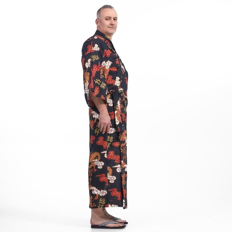 Kimono Yukata Homme Ryū to Kumo